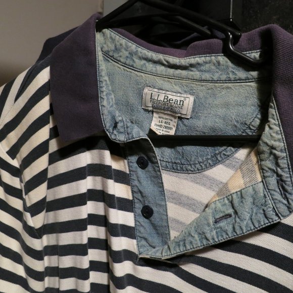 7 LL Bean Casco Bay Polo Shirts Mens Large - Picture 4 of 8